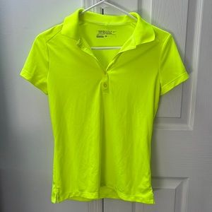 Yellow Nike Golf Dri-Fit Polo